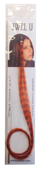 Funny Feather Extension - FF1-03 Orange (Set mit 2 Strähnchen)