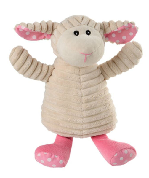 Warmies® Wärmekissen/Stofftier "Pure Schaf Pünkchen" herausnehmbare Hirse Lavendelfüllung 20 cm 350g (exklusives Warmies-Design für Greenlife Value)