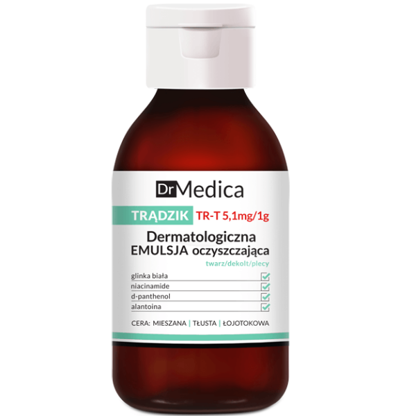 DR MEDICA Acne - Dermatologische Reinigungsemulsion für Gesicht, Dekolleté und Rücken - 250 ml