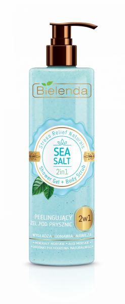 Bielenda Stress Relief Naturals - SEA SALT Peeling Duschgel 2in1