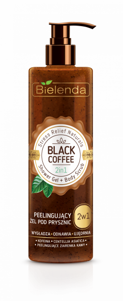 Bielenda Stress Relief Naturals - Black Coffee Peeling Duschgel 2in1