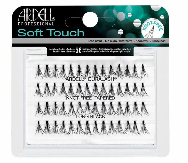 Ardell Dauerwimpern Soft Touch knot-free Tapered long black ( längere Wimpern)