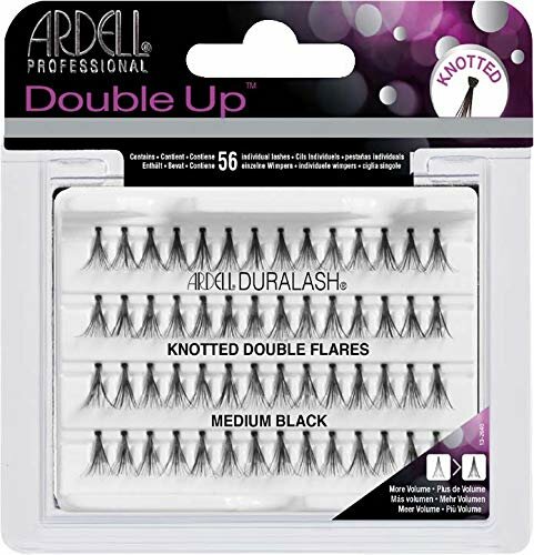 Ardell Dauerwimpern knotted double flares Medium Black (längere Wimpern)