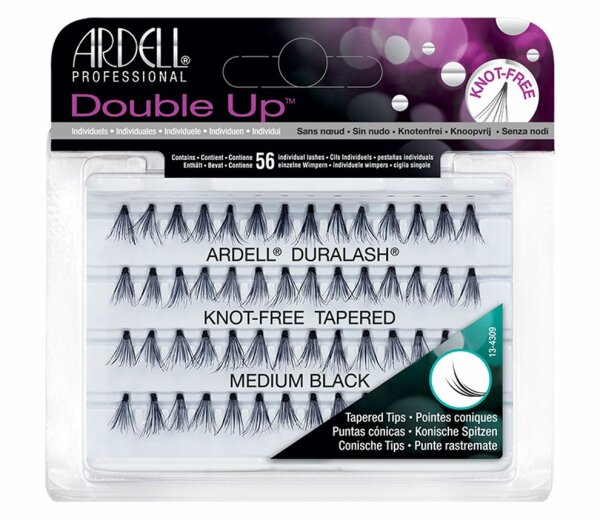 Ardell Dauerwimpern Double Up knot-free Tapered Medium Black