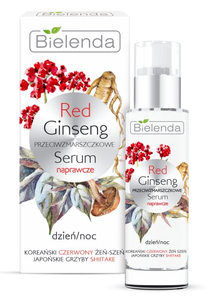 Bielenda Red Ginseng - Anti-Falten-Reparatur Serum für 24h Pflege - 30 ml
