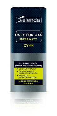 Bielenda Only for Men - SUPER MAT Feuchtigkeitsgel gegen Hautglanz fettige, unreine Haut- 50ml