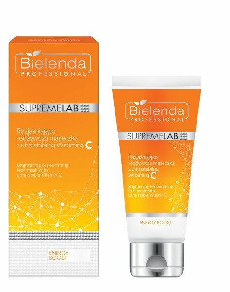 Bielenda Supremelab - Energy Boost - Aufhellende und pflegende Maske mit ultra-stabilem Vitamin C 70ml