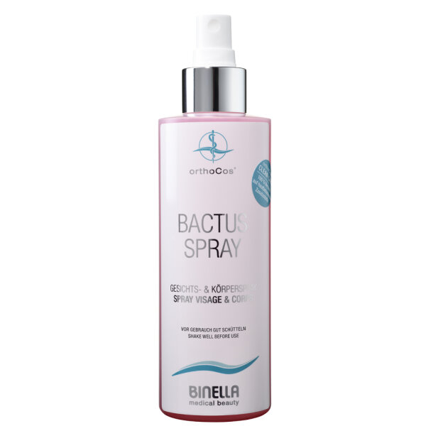 Binella Bactus Face & Body Spray - kühlendes, antibakterielles, intensiv entzündungshemmendes Gesichts- & Körperspray - 200ml