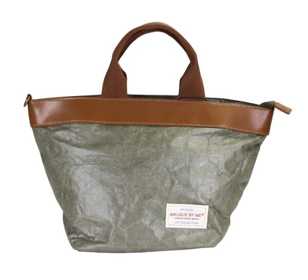 Handtasche Waxed Papier Grün - Handtasche, Shopper groß