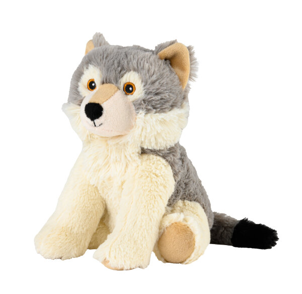 Warmies® Wärmekissen/Stofftier "Minis Wolf" herausnehmbare Hirse Lavendelfüllung 20cm 280g (exklusives Warmies-Design für Greenlife Value)