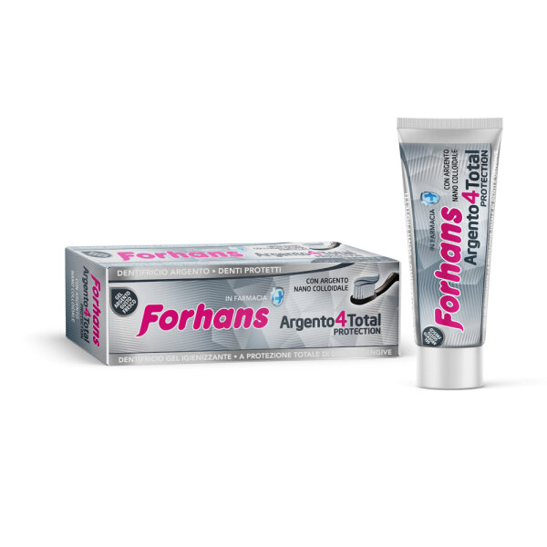 Forhans Argento4Total Zahncreme mit desinfizierender Wirkung 75 ml