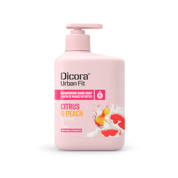 DICORA nährendes Handseife mit Vitamin C, Zitrus-, und Pfirsichextrakt 500ml