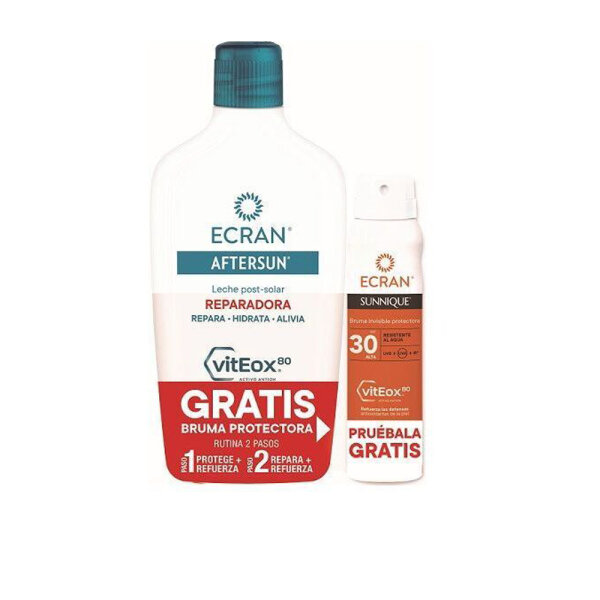 ECRAN SUNNIQUE - 2er SET PROMOTION - After Sun Milk 400ml + ECRAN SUNNIQUE Spray Protector Invisible FPS30 in 75ml