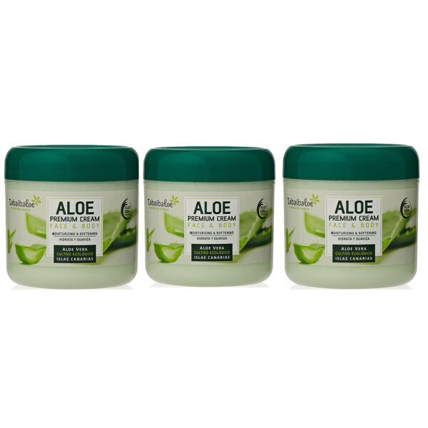 Tabaibaloe Aloe Vera Premium  (Aloe Vera Anteil höher) Gesichts- und Körpercreme 3 Stück