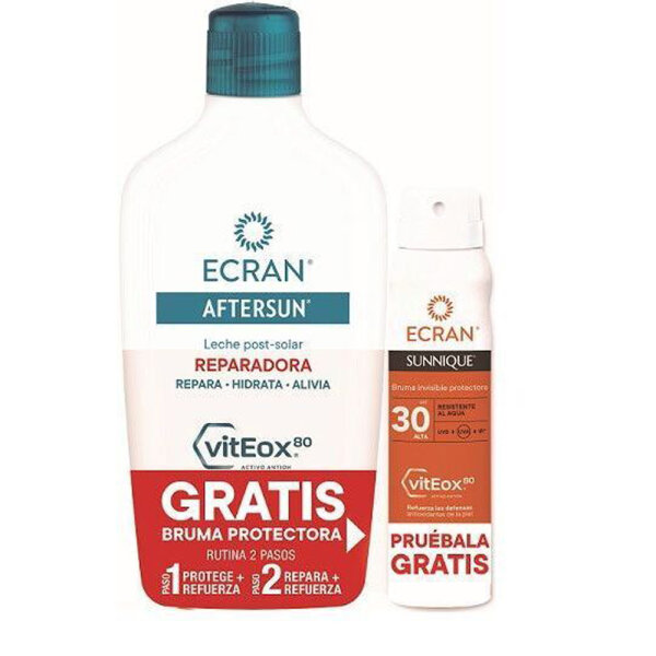 ECRAN AFTERSUN - 2er SET - After Sun Milk+ ECRAN SUNNIQUE Spray