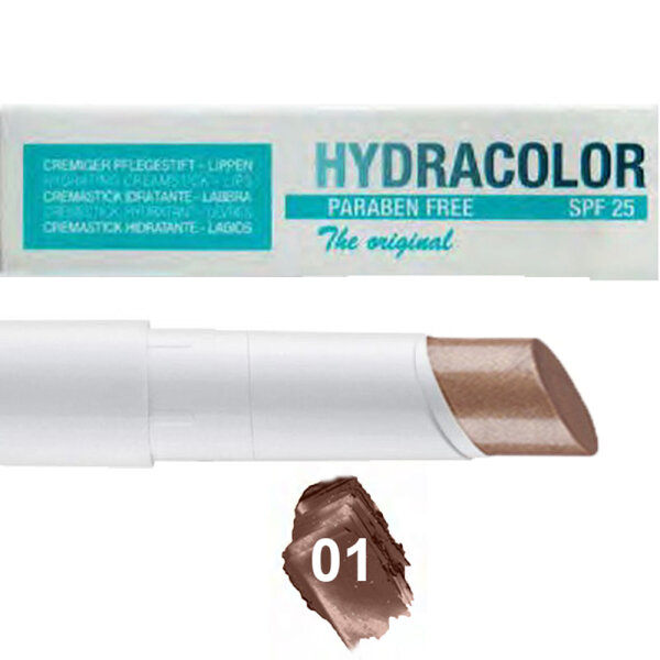 Hydracolor Lippenpflege Shine ohne Glycerin Tiramisu 01