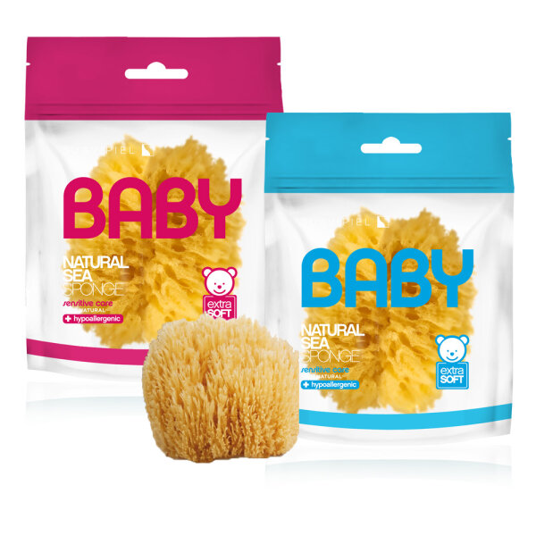 DICORA Suavipiel Baby Natural Sea Schwamm rosa/hellblau