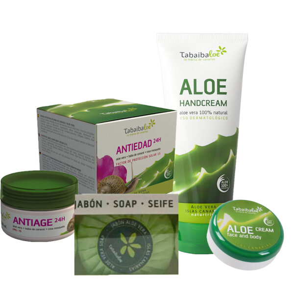 Tabaibaloe Aloe Vera Geschenkset 4-Teilig