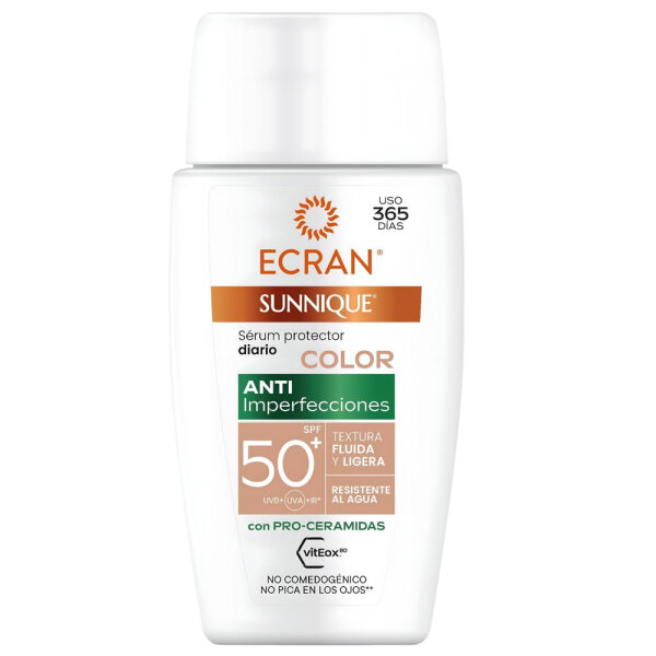 ECRAN SUNNIQUE - Serum - Sunnique Serum Prot. gegen unreine Haut getönt- SPF 50  - 40ml