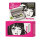 Forhans PURO MANGA Edition Reiseset Mädchen- Reisezahnbürste, Black4White Zahnpasta und Metallbox