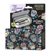 Forhans PURO Edition Reiseset Black Skulls (schwarze...