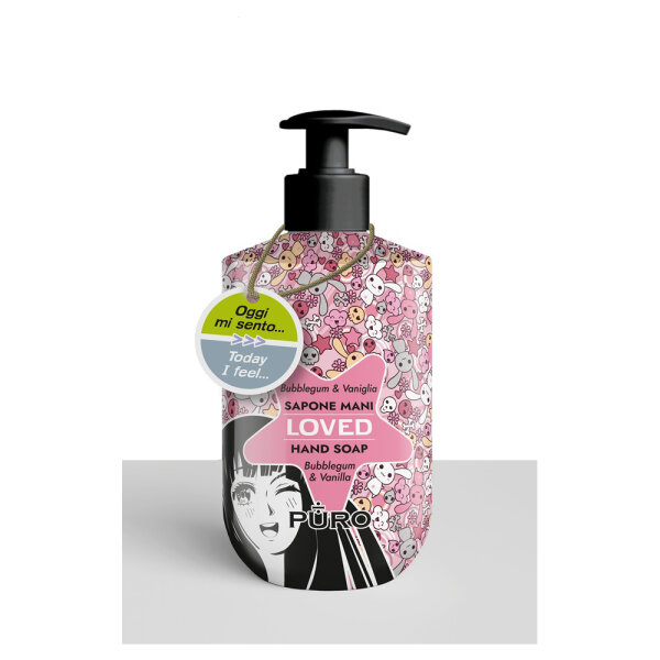 PURO MANGA EDITION Hand Wash "Loved" Bubble Gum/Vanilla (Kaugummi/Vanille) 500ml