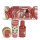 IDC Sweet Swirls Candy Care 3 teilig  - Dusch Gel Erdberrduft  100ml, Bodylotion Kokosnussduft 50ml - Körper Peeling 120ml Duft Vanille