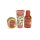 IDC Sweet Swirls Candy Care 3 teilig  - Dusch Gel Erdberrduft  100ml, Bodylotion Kokosnussduft 50ml - Körper Peeling 120ml Duft Vanille